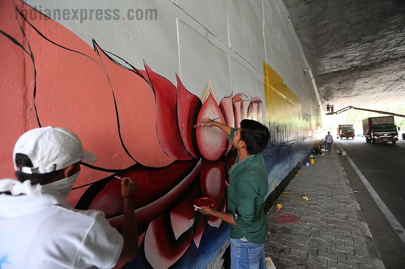 murals Delhi-Meerut Expressway