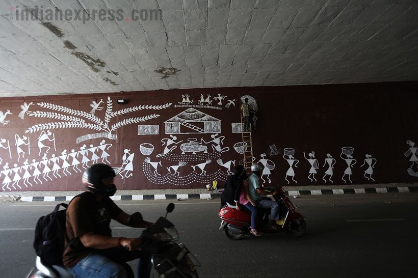 murals at Delhi-Meerut Expressway