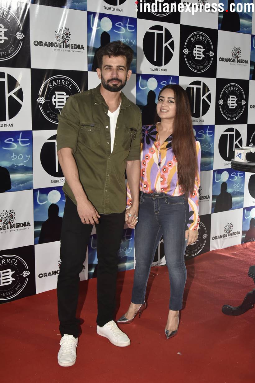 Jay Bhanushali with wife