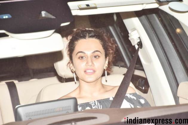 taapsee pannu attends raazi screening