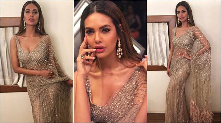 Esha Gupta proves that there is nothing better than a sari if you want  people to go weak in their knees | Lifestyle News,The Indian Express