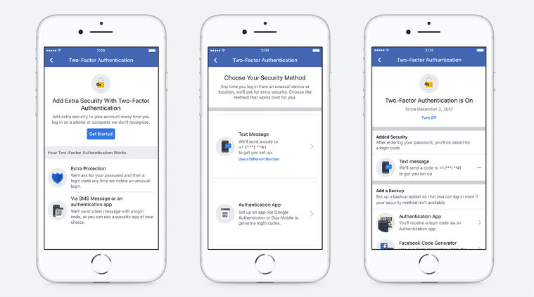 Facebook modifies two-factor authentication; adds support for third-party apps