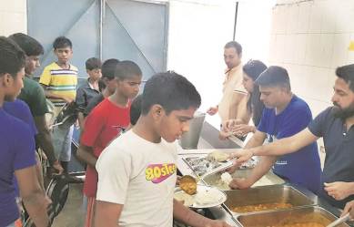 The e-vehicle was launched at Bal Sahyog in CP, Sunday.