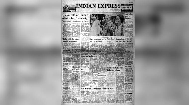 turkman gate report, indira gandhi, china, romania, Malagasy, indian express