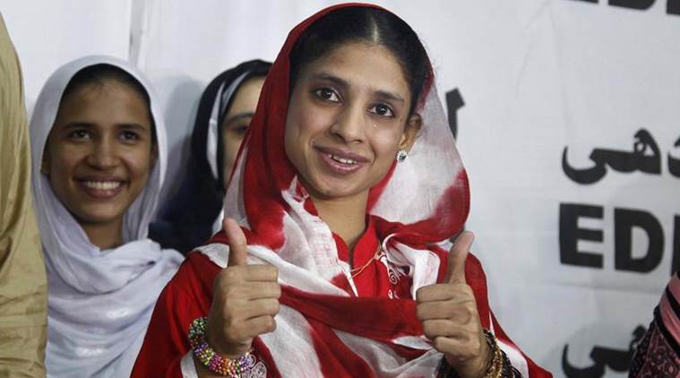 sushma swaraj, geeta, geeta parents, groom for Geeta, Geeta marriage, Indore Deaf Bilingual Academy, External Affairs Ministry, indian express