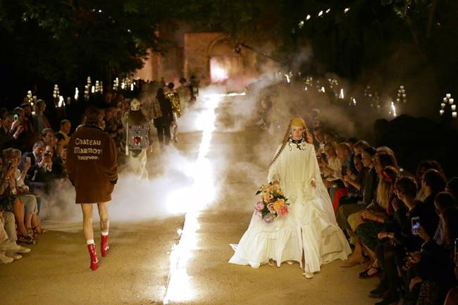 Gucci cruise show, Gucci resort 2019 collection, Gucci latest collection, Gucci fashion show, Gucci graveyard fashion show, indian express, indian express news
