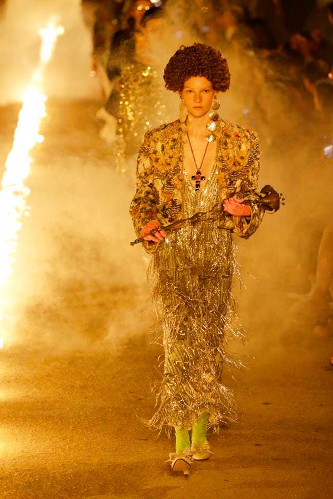 Gucci cruise show, Gucci resort 2019 collection, Gucci latest collection, Gucci fashion show, Gucci graveyard fashion show, indian express, indian express news