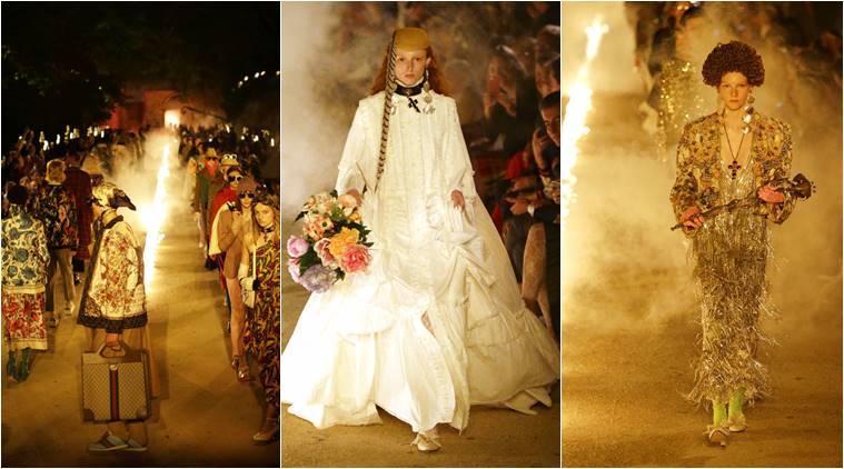 The ghostly wedding dress that closed the Gucci Cruise 2019