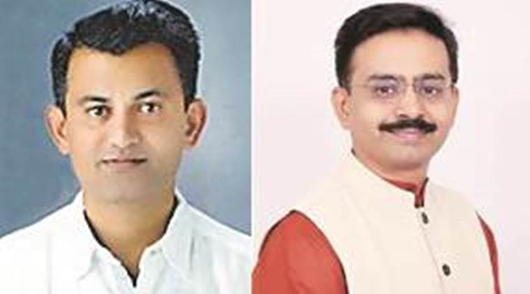 Paresh Dhanani (left) and Rajiv Satav.