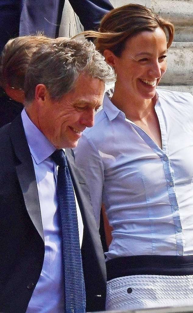 Hugh Grant and Anna Eberstein