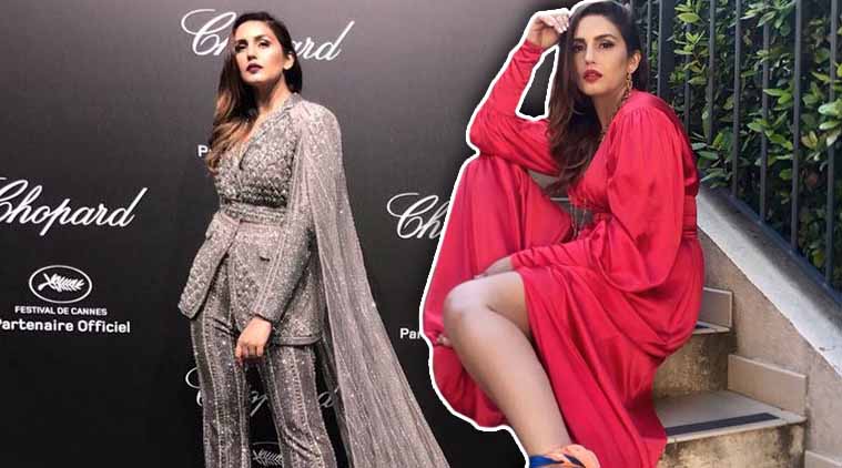 Cannes 2018 Huma Qureshi goes from bold red to shimmery beige on