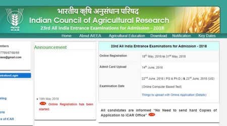 aieea.net, ICAR Agriculture Course exams 2018, ICAR