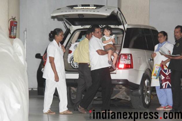 taimur ali khan at babita house