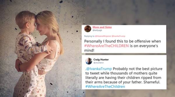 Ivanka Trump, Ivanka Trump photo with son, US missing immigrant children, USA immigrant policy, US children separation policy, missing children US border policy, donald trump, indian express, world news, viral news,