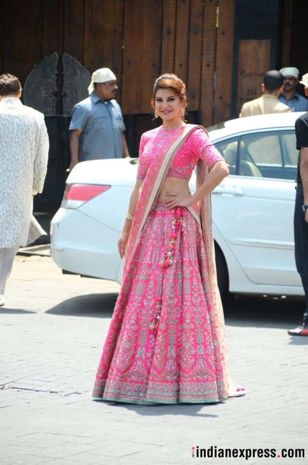 jacqueline fernandes at sonam kapoor and anand ahuja's wedding