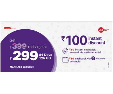 Reliance Jio Holiday Hungama: Rs 100 instant discount on Rs 399 prepaid  recharge offer | Technology News - The Indian Express
