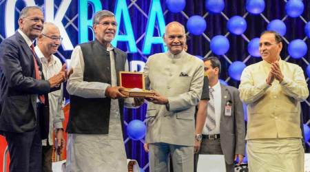 I broke protocols to come down to Surat to award ex-ISRO chief, Kailash Satyarthi: Ram Nath Kovind