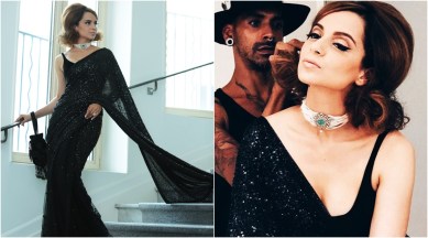 kangana ranaut, kangana ranaut cannes, cannes 2018, cannes 2018 India, kangana ranaut at cannes pics, kangana ranaut at cannes 2018, kangana ranaut sabyasachi, kangana ranaut fashion, kangana ranaut fashion pics, kangana ranaut latest fashion, kangana ranaut in sari, kangana ranaut sari pics, Indian Express, Indian Express News