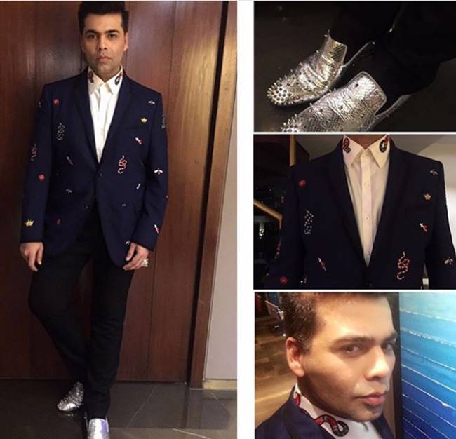 Karan Johar, Karan Johar birthday, Karan Johar fashion, Karan Johar quirky fashion, Karan Johar latest outfits, Karan Johar airport looks, Karan Johar men fashion, Karan Johar suits, indian express, indian express news