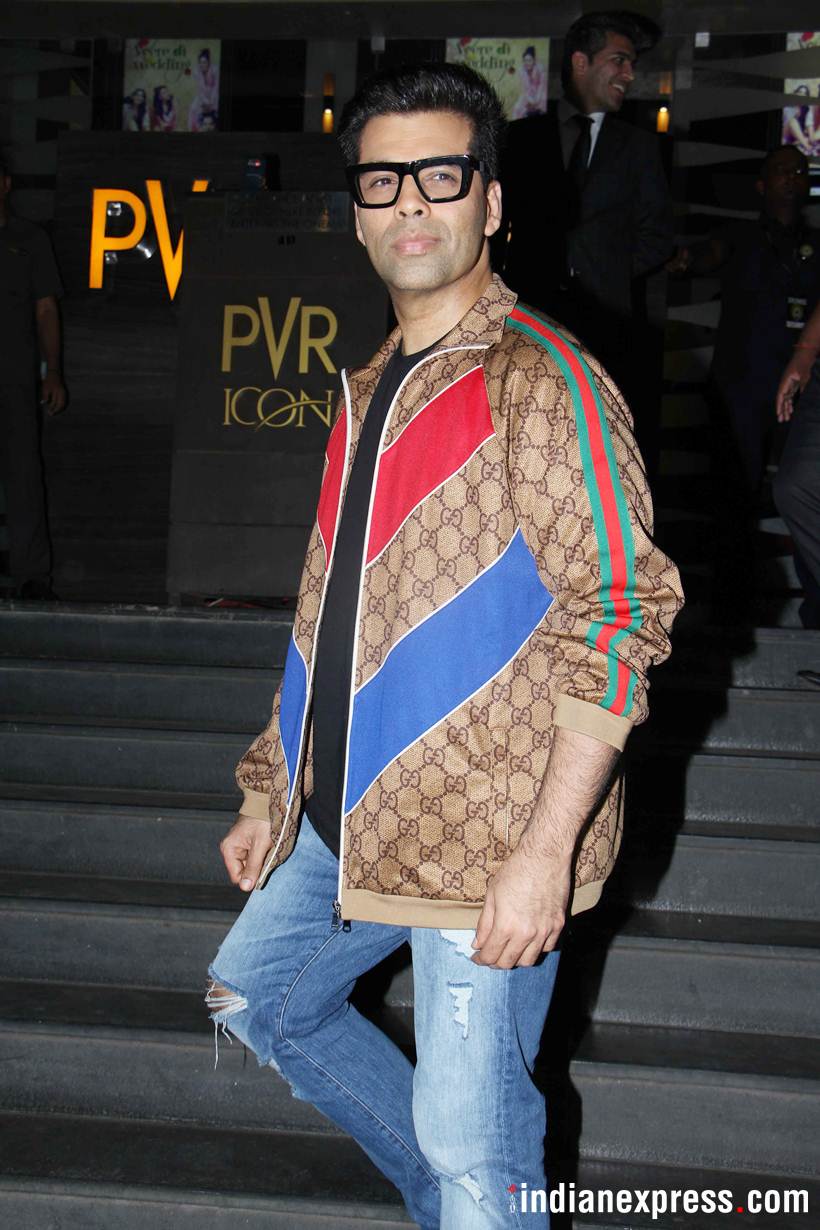 karan johar at veere di wedding screening