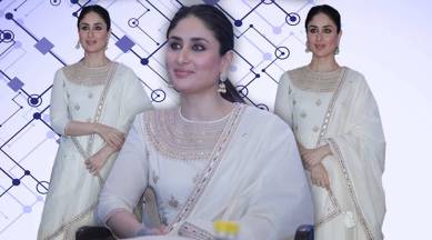 Kareena Kapoor Khan, Kareena Kapoor Khan latest photos, Kareena Kapoor Khan fashion, Kareena Kapoor Khan Punit Balana, Kareena Kapoor Khan UNICEF event, Kareena Kapoor Khan cream sharara, indian express, indian express news