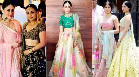 Sonam Kapoor wedding, Kareena Kapoor ,Karisma Kapoor, Janhvi Kapoor, Khushi Kapoor, fashionable bollywood sisters, sisters style together. bollywood sisters, indian express, indian express news