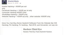 Kashmiri youths took money to hack sites, WhatsApp: Police