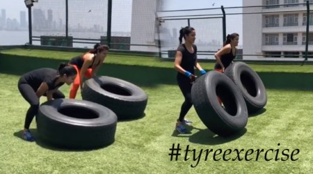 VIDEO: Katrina Kaif and Yasmin Karachiwala give summer fitness goals with this tyre exercise