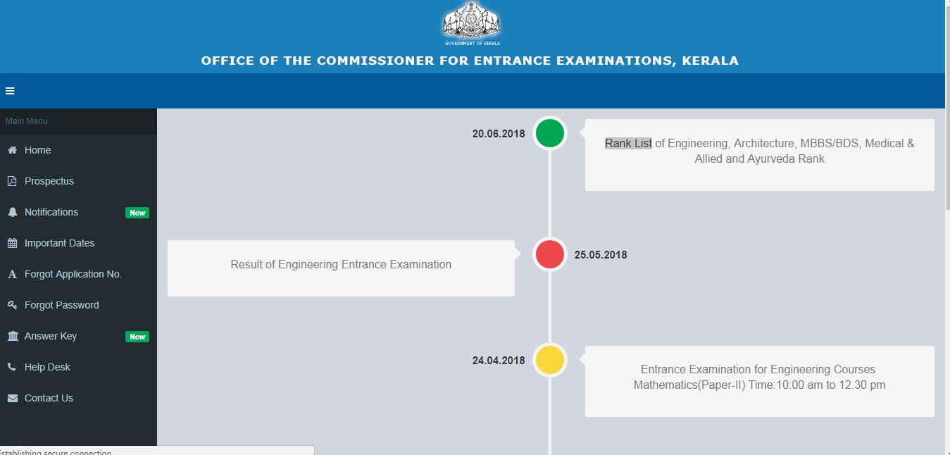 KEAM result 2018 declared How to check at cee.kerala.gov.in