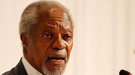 Kofi Annan, Kofi Anna dead, Kofi Annan died, Kofi Annan death, former UN chief, Nobel peace prize winner, world news, indian express news