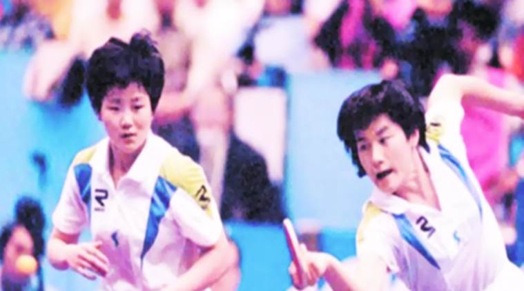 north korea, south korea, unified korea, korea table tennis, Hyun Jung-hwa, Li pun-hui, korea tt, table tennis news, indian express