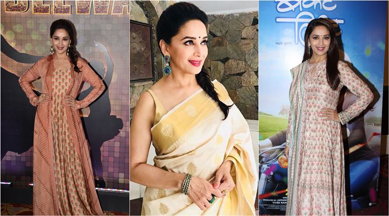 Madhuri Nude - Bucket List' promotions: Madhuri Dixit casts a summery spell in pastels and  florals | Lifestyle News,The Indian Express