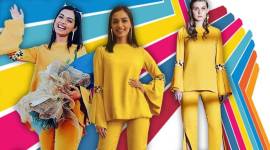 Manushi Chhillar, Manushi Chhillar latest photos, Manushi Chhillar fashion, Manushi Chhillar Mr World event, Manushi Chhillar Shivani Awasty, Manushi Chhillar pantsuits, Manushi Chhillar yellow outfits, indian express, indian express news