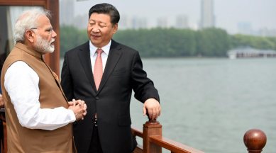 Prime Minister Narendra Modi with Chinese President Xi Jinping.