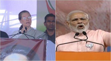 Karnataka elections: Modi's speeches 'don't fill empty stomachs' says Sonia, PM accuses her and Rahul of destroying Congress to save the 'dynasty'