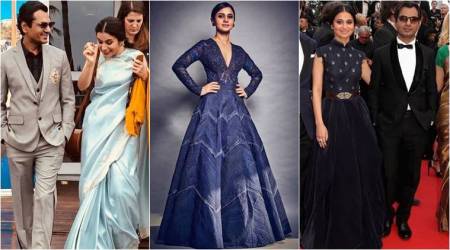 Cannes 2018: Manto actor Nawazuddin Siddiqui looks smart in Manish Malhotra outfits; Rasika keeps it elegant in sari and voluminous gowns