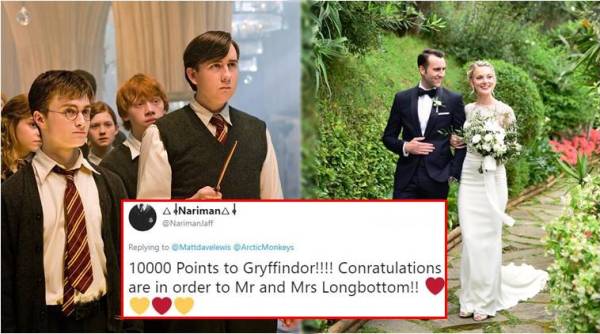 neville Longbottom, harry potter neville longbottom, harry potter Actor Matthew Lewis, Actor Matthew Lewis wedding, Actor Matthew Lewis Angela Jones married, Angela Jones, Angela Jones wedding pics, indian express, indian express trending news, harry potter actors, what are the harry potter actors doing now