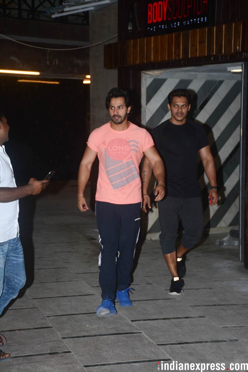 varun dhawan gym