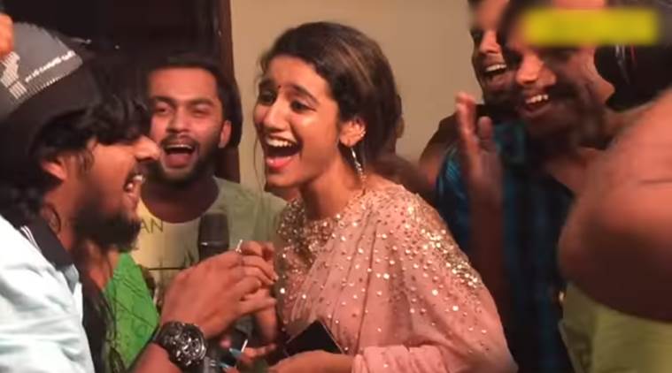 of test expressions love Priya is breaking the with Varrier Internet VIDEO: Prakash
