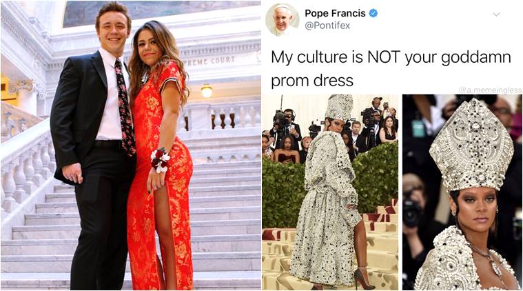 girl wears chinese prom dress