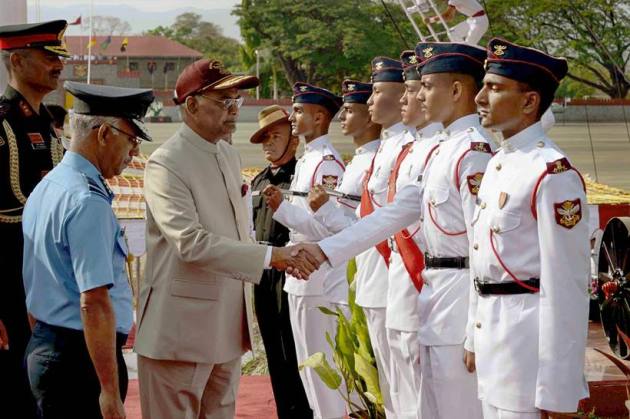President Ram Nath Kovind reviews passing out parade of 134th course of NDA