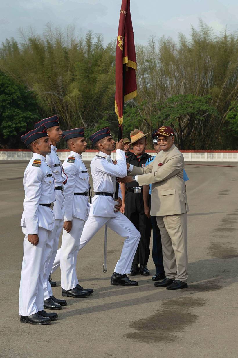 President Ram Nath Kovind reviews passing out parade of 134th course of NDA