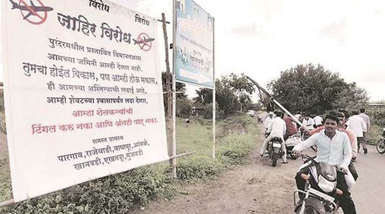 pune new airport, new airport in Purandar taluka, civil aviation ministry, pune news, indian express