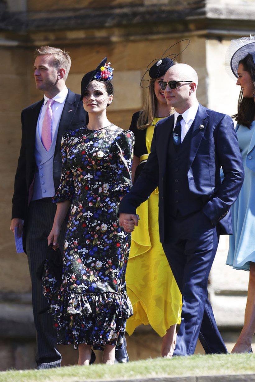 Tom Hardy at royal wedding of meghan markle and prince harry