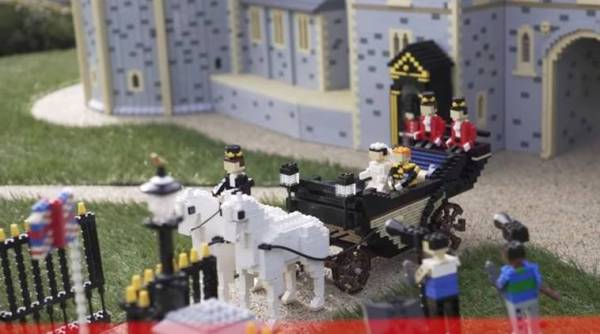 Meghan Markle, Prince Harry, royal wedding, Prince Harry and Meghan Markle royal wedding, lego bricks, lego bricks miniature version, LEGOLAND Windsor, indian express