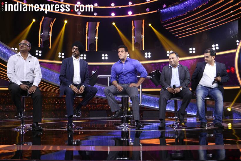 salman khan on the sets of dus ka dum