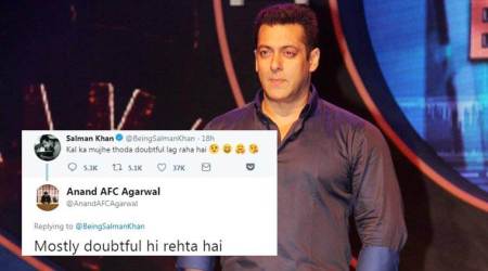 Salman Khan tweets Kal ka mujhe thoda doubtful lag raha hai; Twitterati make their own assumptions