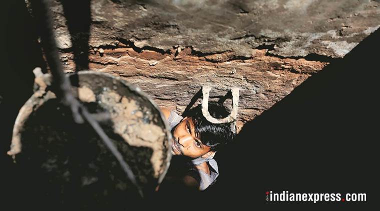 sewer deaths, india sewer deaths, sewer death cases, sewage workers deaths, sewage workers safety, manual scavenging, sewage worker death, indian sewage system, sewage treatment plant, sewage cleaners in delhi, indian express