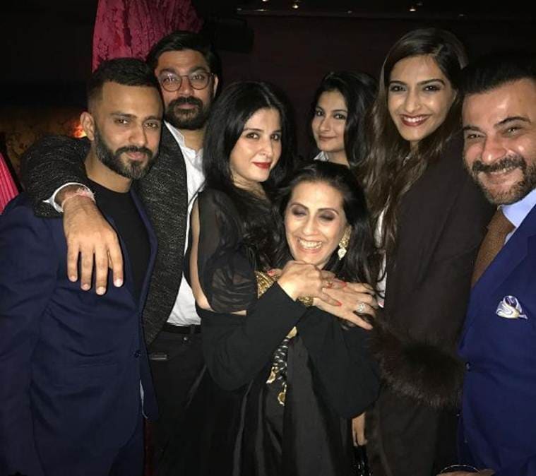 anand ahuja with Sonam kapoor family 