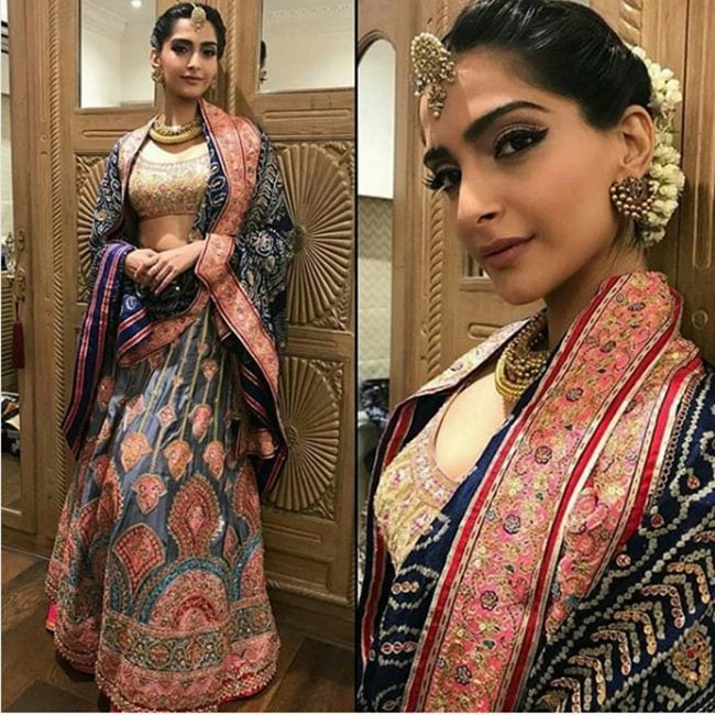 sonam kapoor, sonam kapoor lehenga, soanam kapoor suit, sonam kapoor ethnic, sonam kapoor fashion, sonam kapoor style, sonam latest news, sonam kapoor latest photos, sonam kapoor images, sonam kapoor pictures, sonam kapoor updates, celeb fashion, bollywood fashion, indian express, indian express news